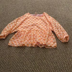 Printed pastel rainbow J.marie top